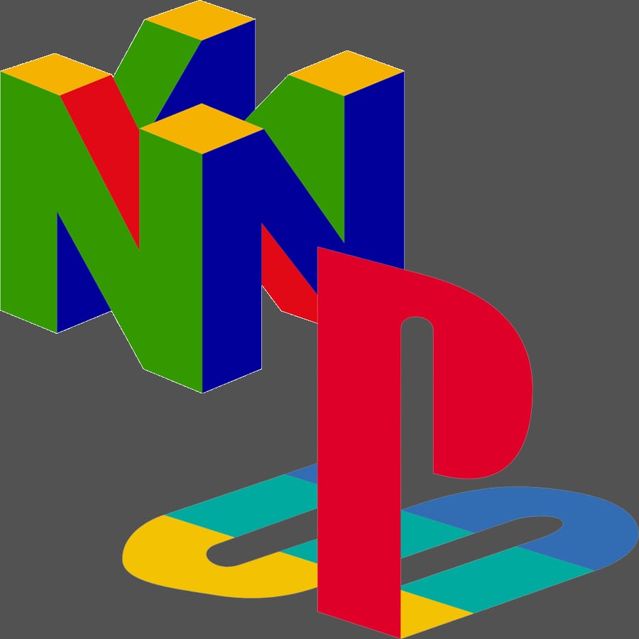 The logos for Nintendo 64 and PlayStation